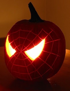 Photo:  Spiderman pumpkin